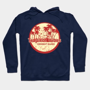 Tropical Vibes On Coconut Island Hoodie